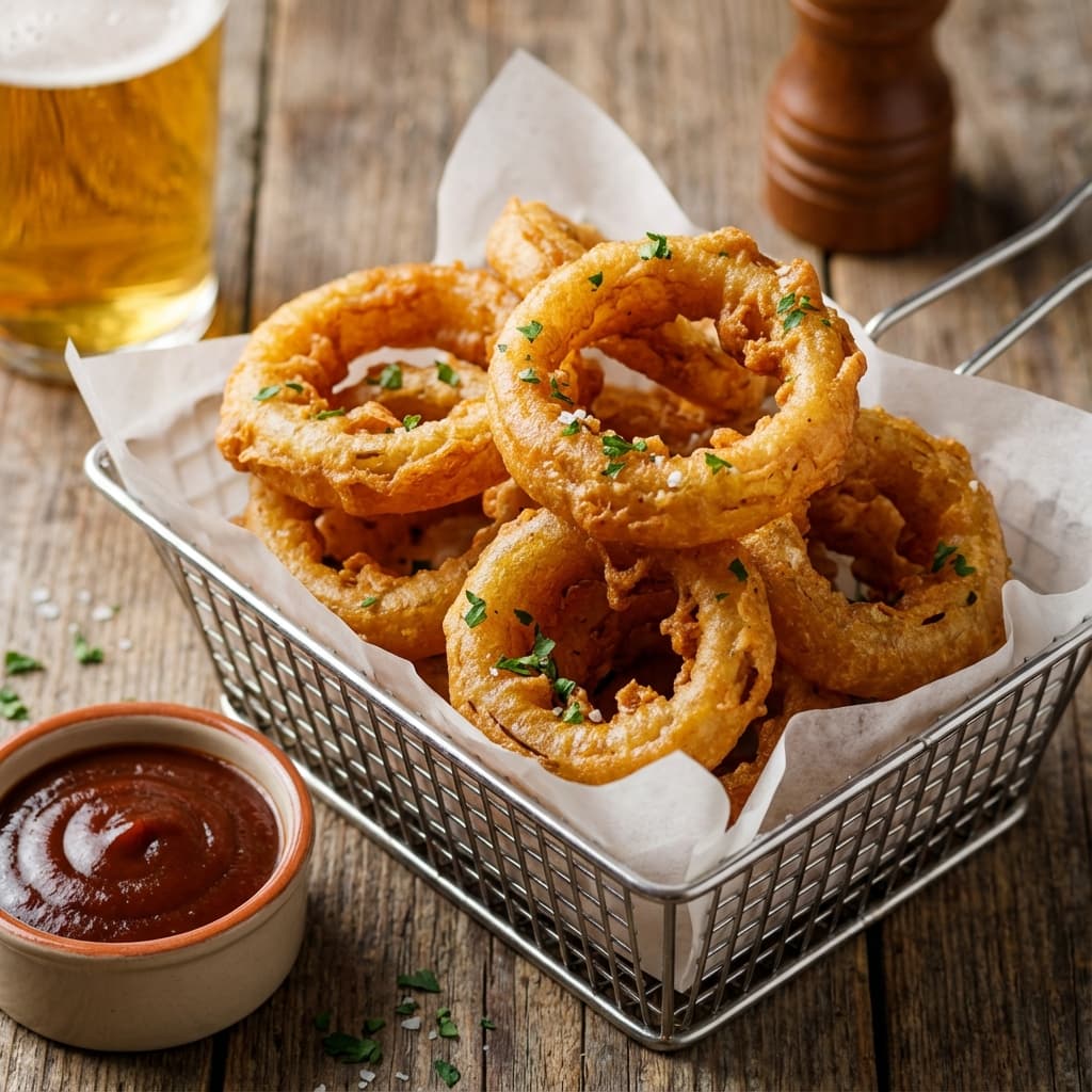 Aros de Cebolla a la Cerveza